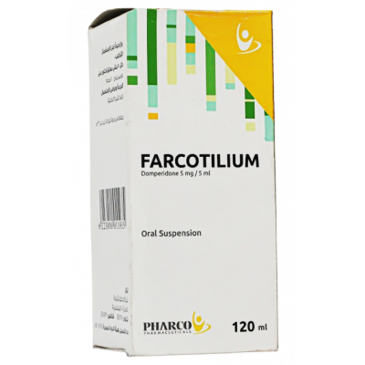 FARCOTILIUM 5 MG / 5 ML ( DOMPERIDONE ) ORAL SUSPENSION 120 ML FARCOTILIUM 5 MG / 5 ML ( DOMPERIDONE ) ORAL SUSPENSION 120 ML
